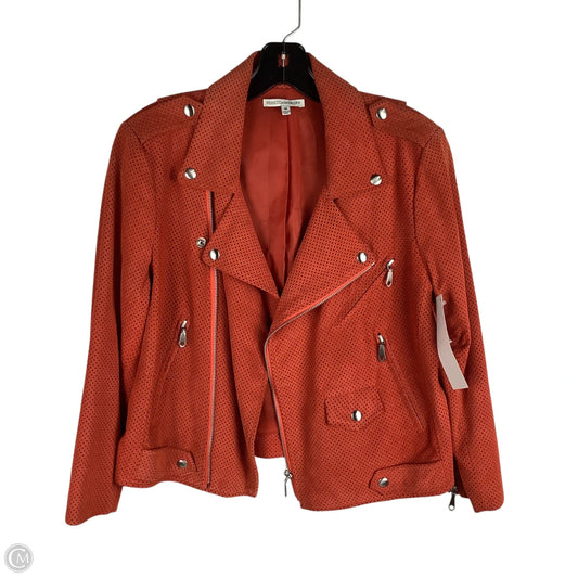 Jacket Designer By Rebecca Minkoff In Orange, Size: M