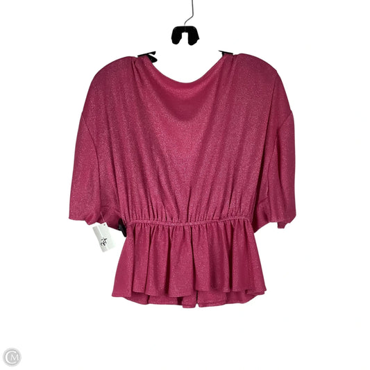 Top Short Sleeve By Corey Lynn Calter In Pink, Size: S