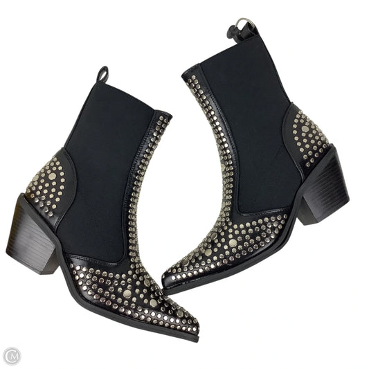 Boots Ankle Heels By Cmc In Black, Size: 6.5 (37)