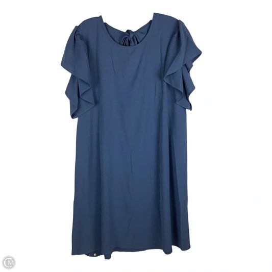 Dress Casual Short By Chicsoul In Blue, Size: 2x