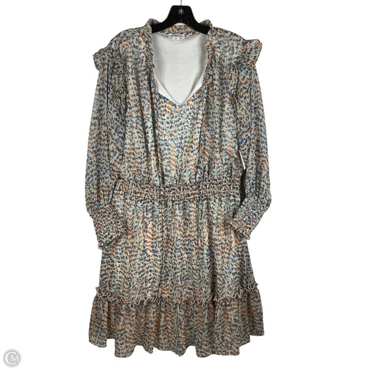 Dress Casual Short By Chicsoul In Animal Print, Size: 2x