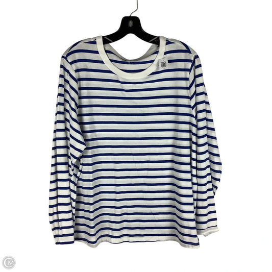 Top Long Sleeve Basic By Old Navy In Striped Pattern, Size: Xl