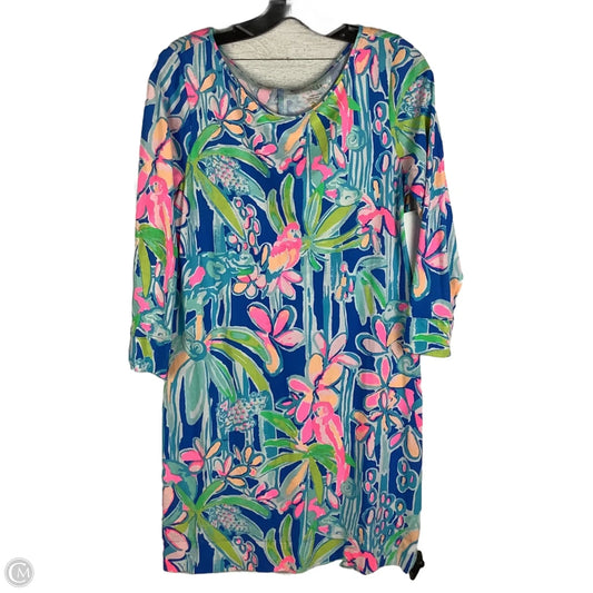 Dress Designer By Lilly Pulitzer In Blue & Green, Size: M