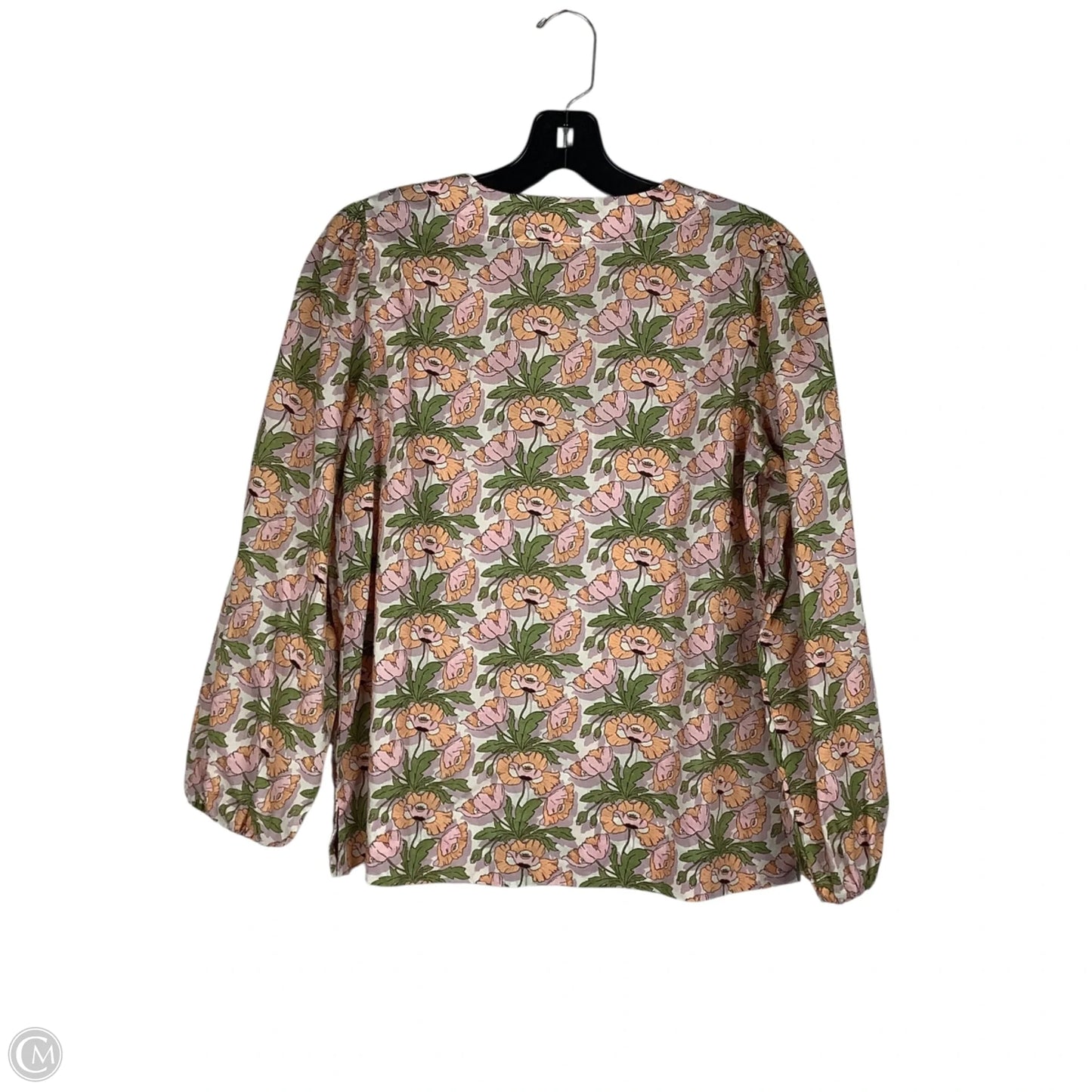Top Long Sleeve By J. Crew In Floral Print, Size: Xs