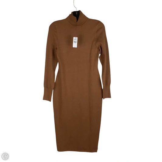 Dress Sweater By Express In Brown, Size: S