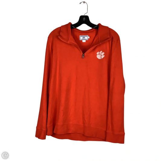Sweatshirt Collar By Southern Tide In Orange, Size: L