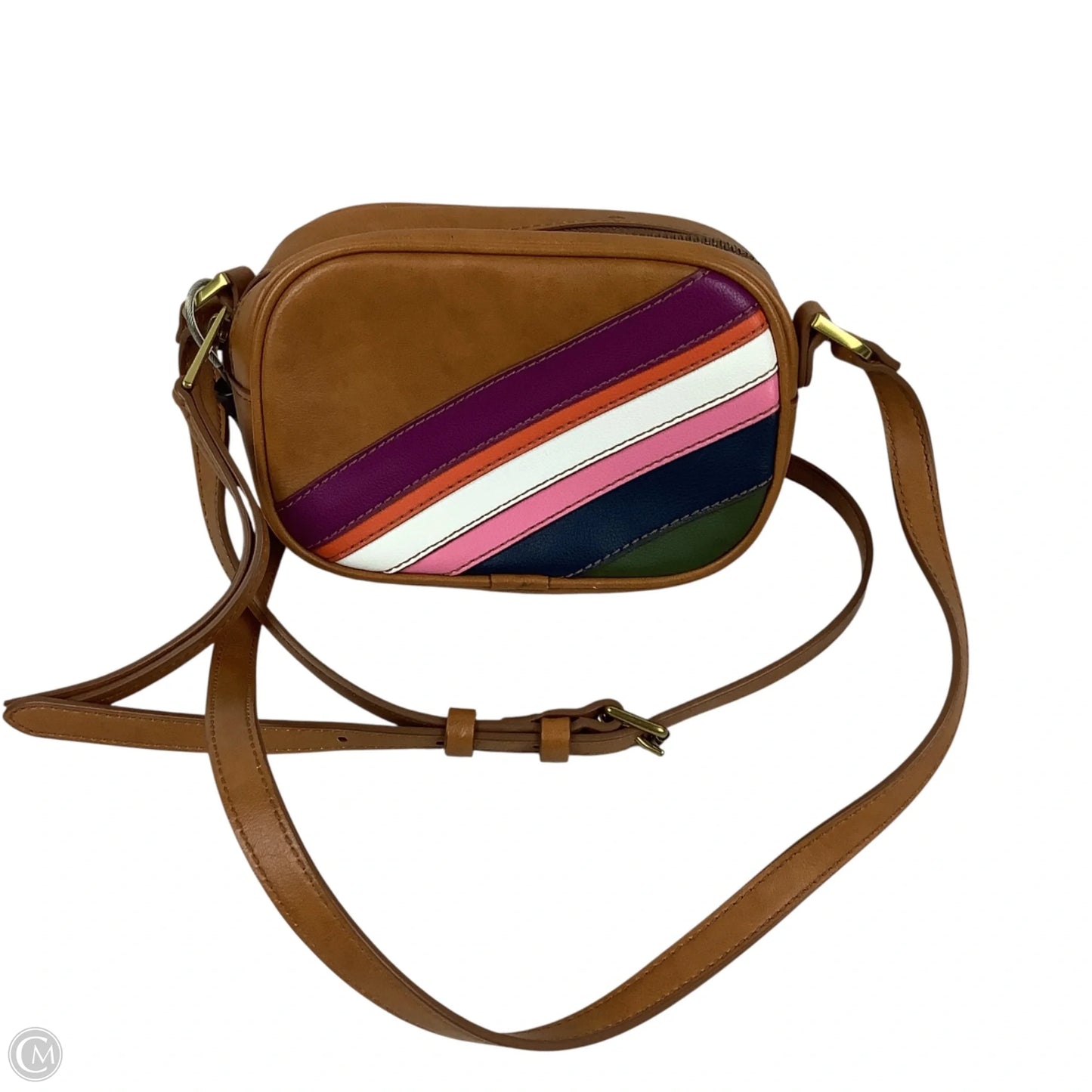 Crossbody Leather By Fossil, Size: Small