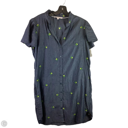 Dress Casual Short By Jane And Delancey In Blue & Yellow, Size: L