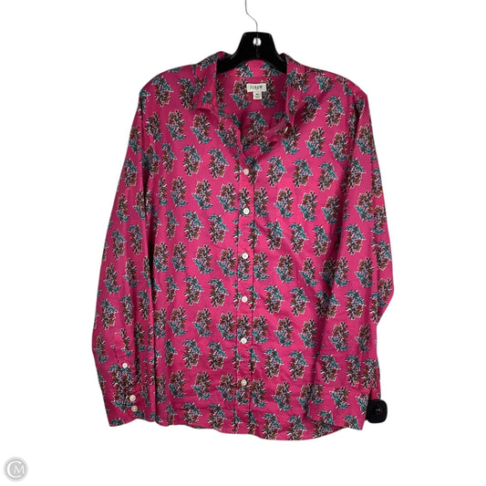 Top Long Sleeve By J. Crew In Pink, Size: Xl