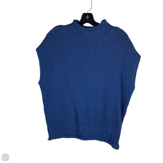 Sweater Short Sleeve By She + Sky In Blue, Size: M