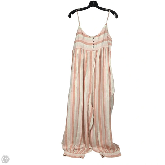 Jumpsuit By Anthropologie In Pink, Size: L