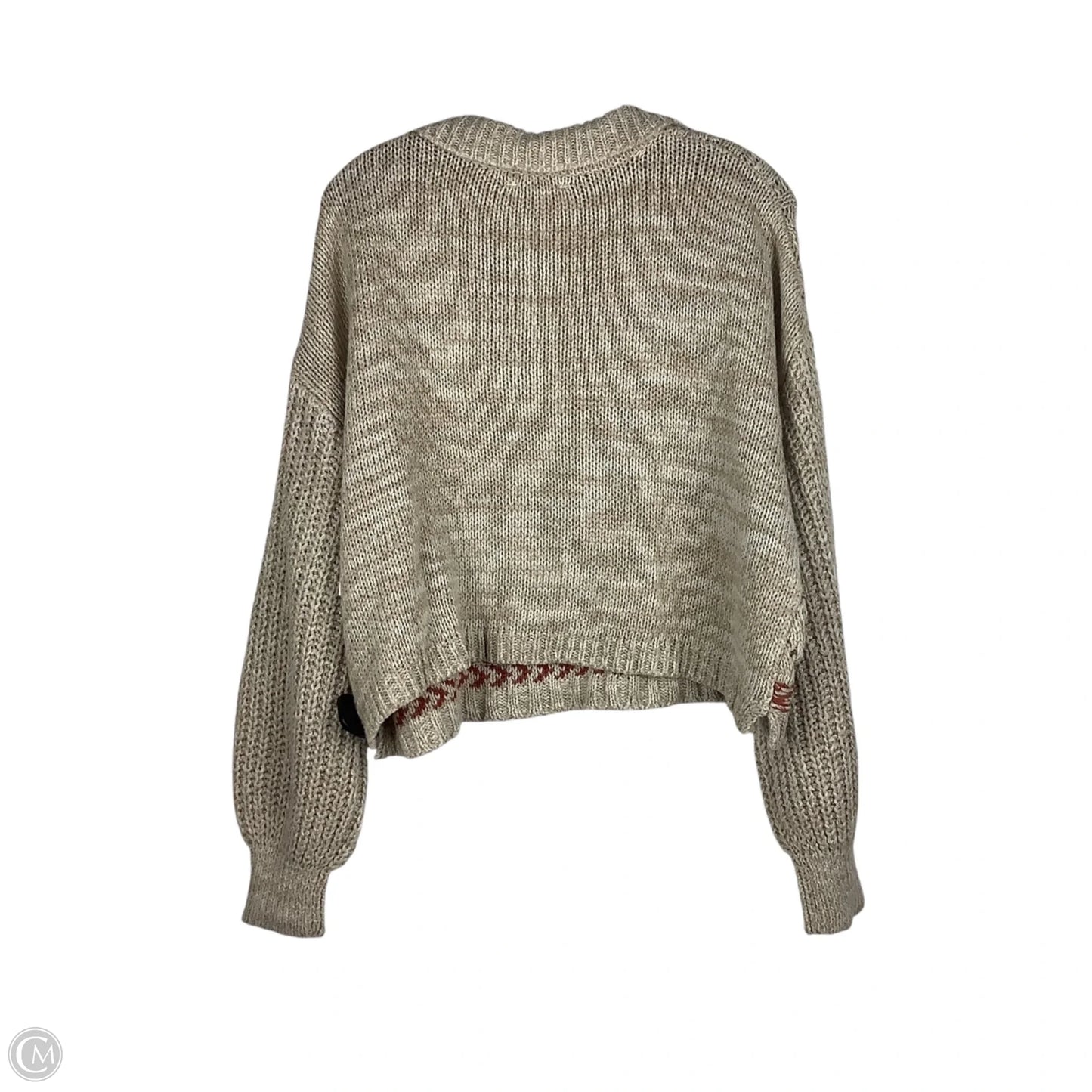 Sweater By Clothes Mentor In Tan, Size: Xl