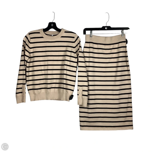 Skirt Set 2pc By Clothes Mentor In Striped Pattern, Size: S