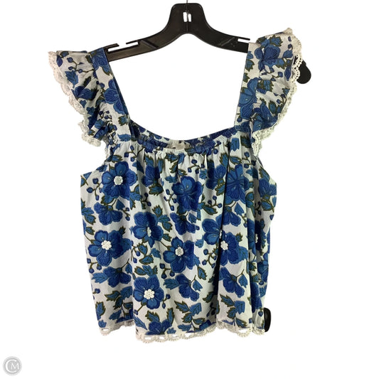 Top Sleeveless By Clothes Mentor In Floral Print, Size: M