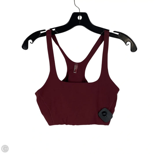 Athletic Bra By Free People In Maroon, Size: S