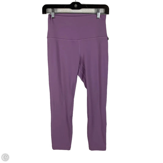 Athletic Leggings By Lululemon In Purple, Size: 6
