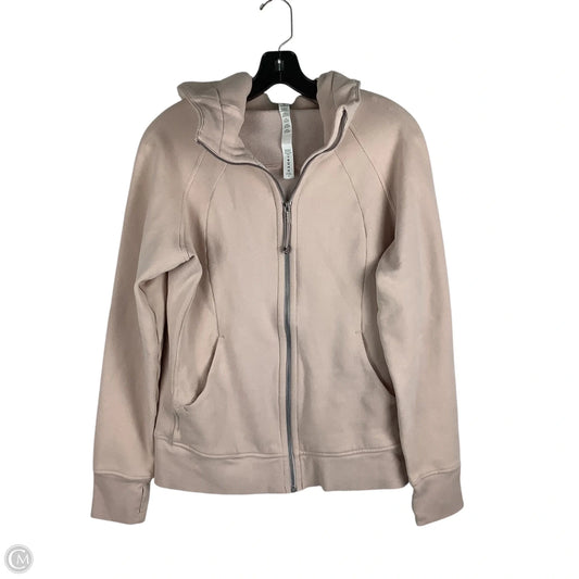 Athletic Sweatshirt Hoodie By Lululemon In Pink, Size: 12