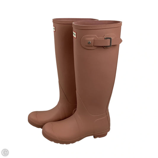 Boots Rain By Hunter In Pink, Size: 8