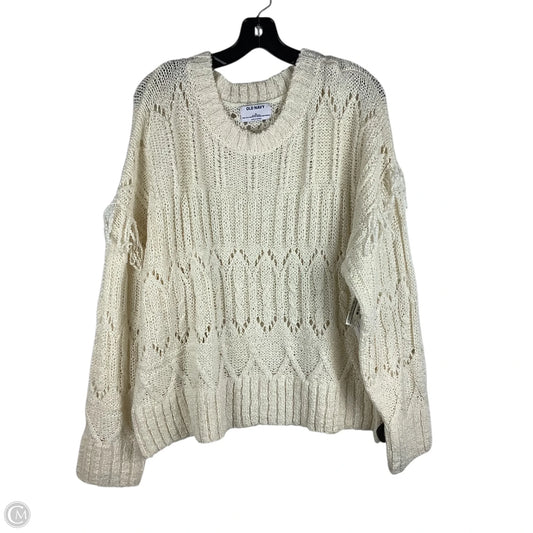 Sweater By Old Navy In Cream, Size: Xl