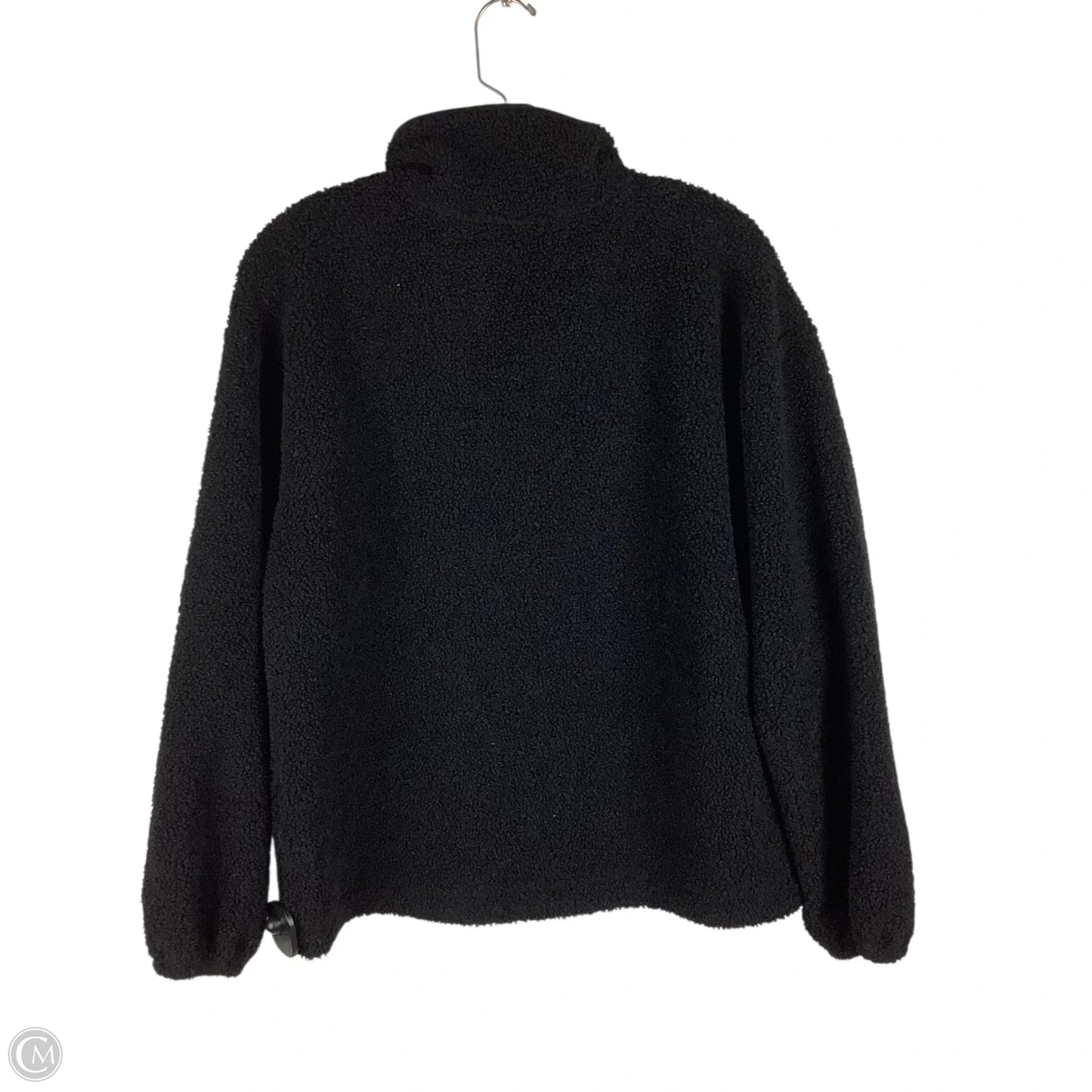 Jacket Faux Fur & Sherpa By Loft In Black, Size: M