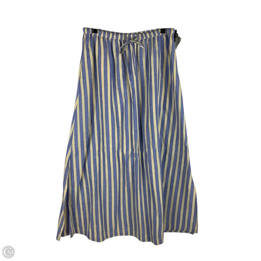 Skirt Midi By Universal Thread In Blue & Yellow, Size: S