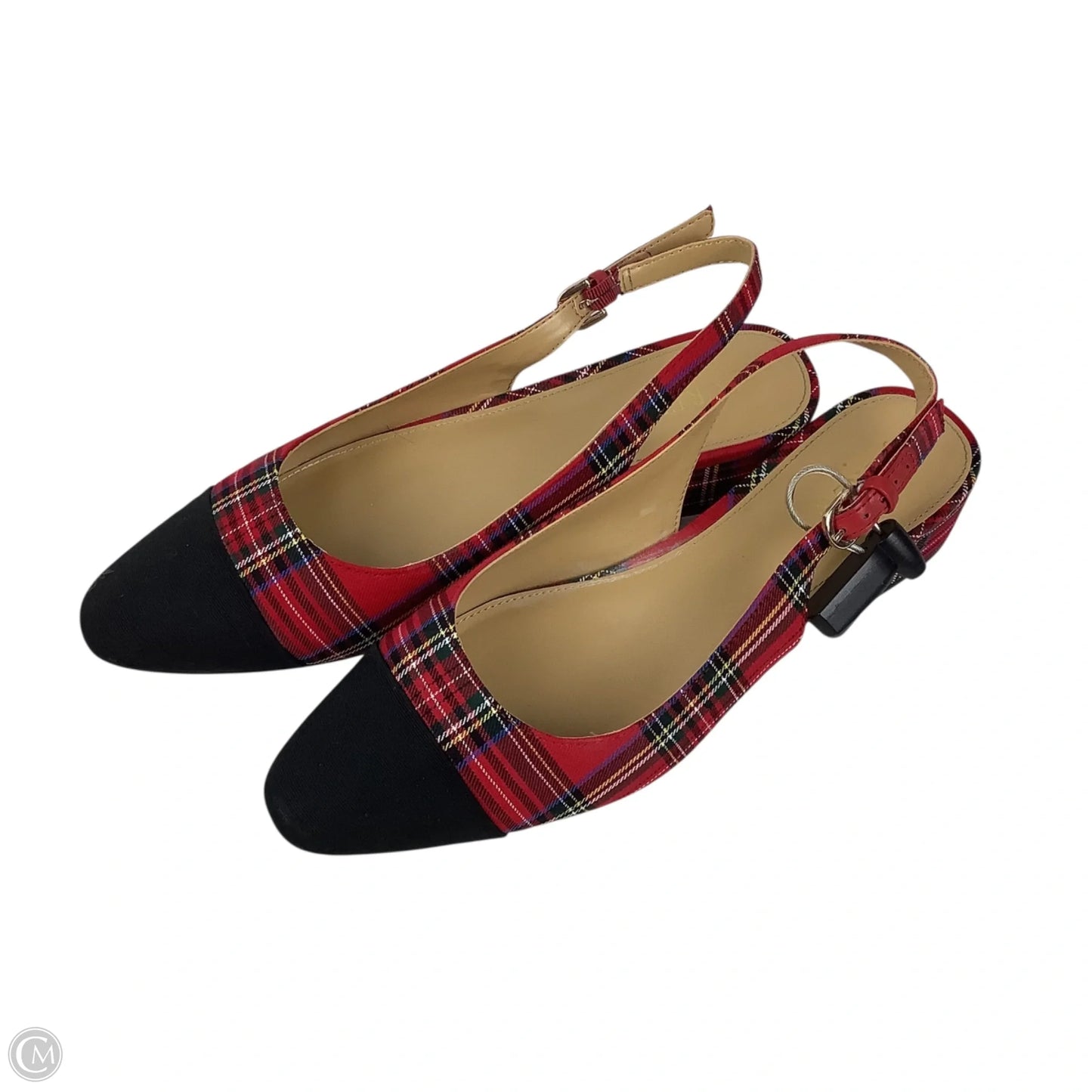 Shoes Heels Block By J. Crew In Plaid Pattern, Size: 10