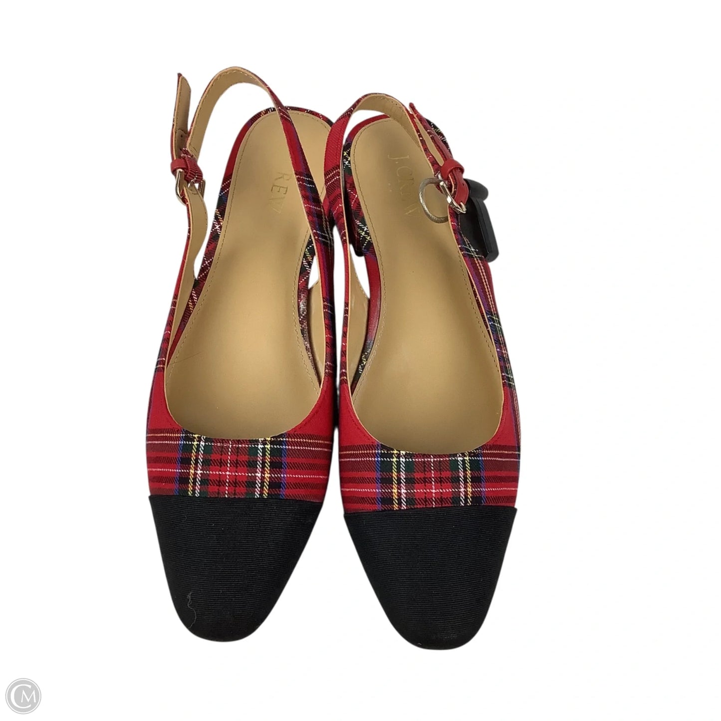 Shoes Heels Block By J. Crew In Plaid Pattern, Size: 10