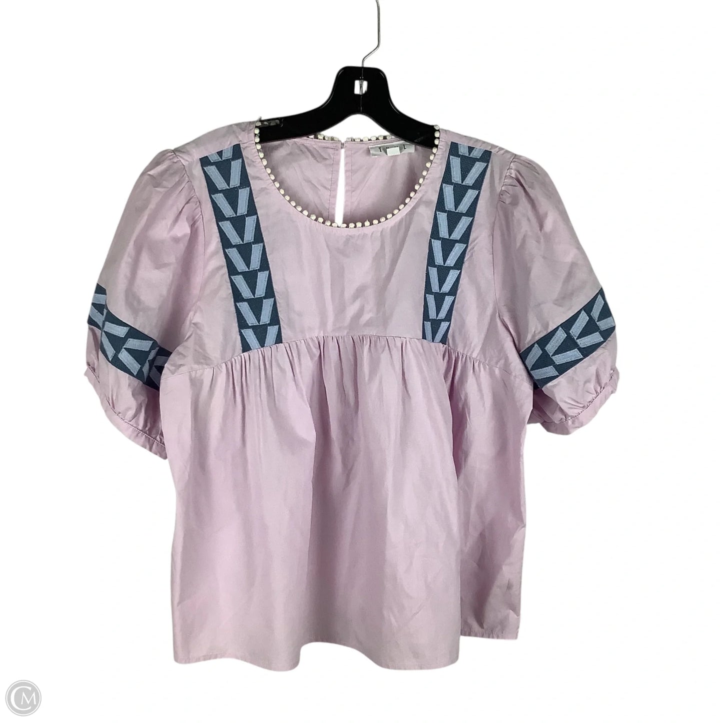 Top Short Sleeve By Thml In Purple, Size: L