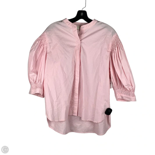 Top Short Sleeve By Pinch In Pink, Size: L