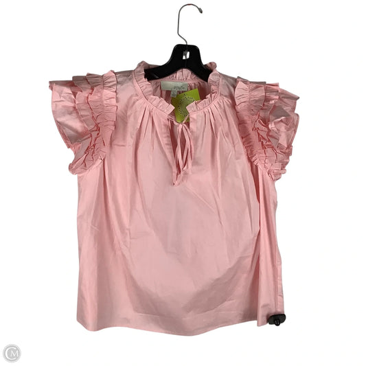 Top Short Sleeve By Pinch In Pink, Size: L