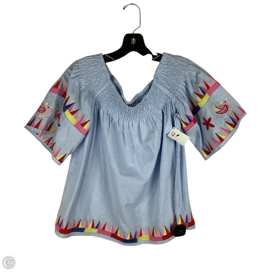 Top Short Sleeve By Joy Joy In Blue, Size: M
