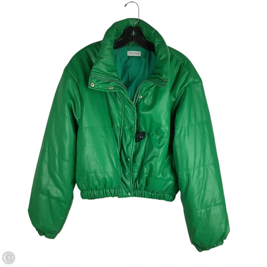 Jacket Puffer & Quilted By Vestique In Green, Size: L