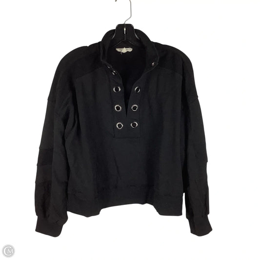 Sweatshirt Collar By Entro In Black, Size: L