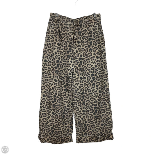 Jeans Wide Leg By Pilcro In Animal Print, Size: 8 (30)
