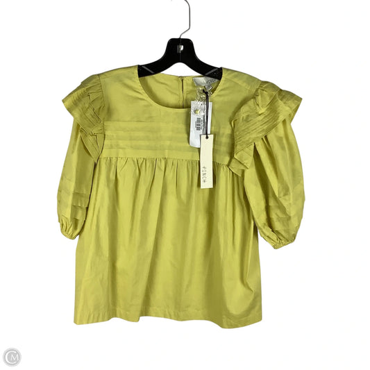 Top Short Sleeve By Pinch In Yellow, Size: L
