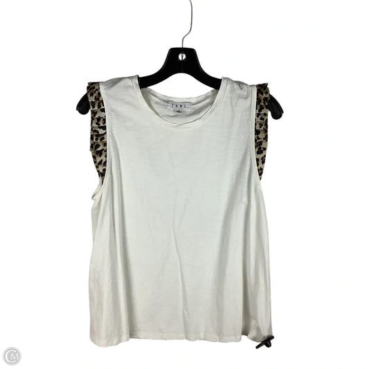 Top Sleeveless By Thml In White, Size: L