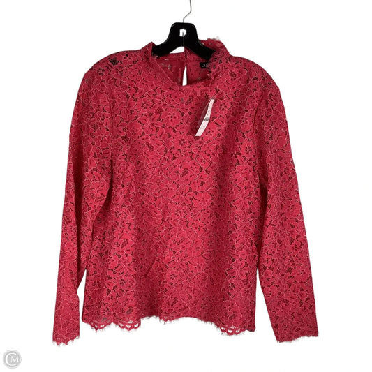 Top Long Sleeve By J. Crew In Pink, Size: 12