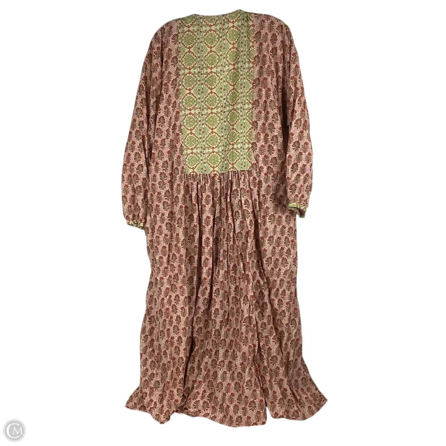 Dress Casual Maxi By Zara In Green & Purple, Size: Xl
