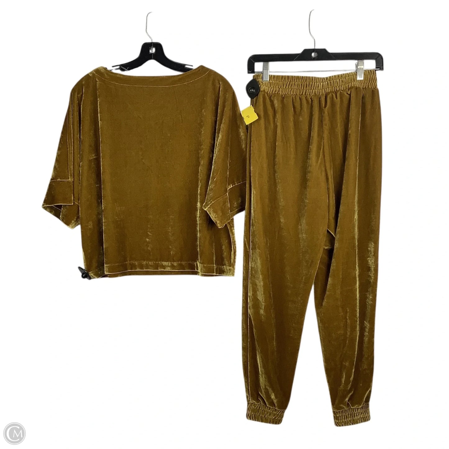 Pants Set 2pc By Cupcakes And Cashmere In Chartreuse, Size: PANTS SIZE XS TOP SIZE S