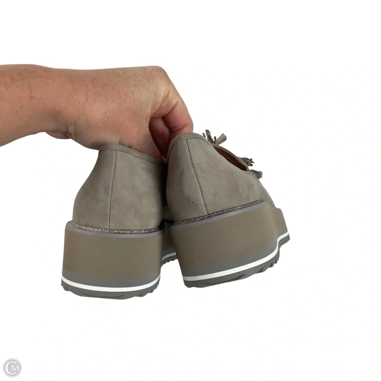 Shoes Heels Platform By Johnston & Murphy In Grey, Size: 7.5