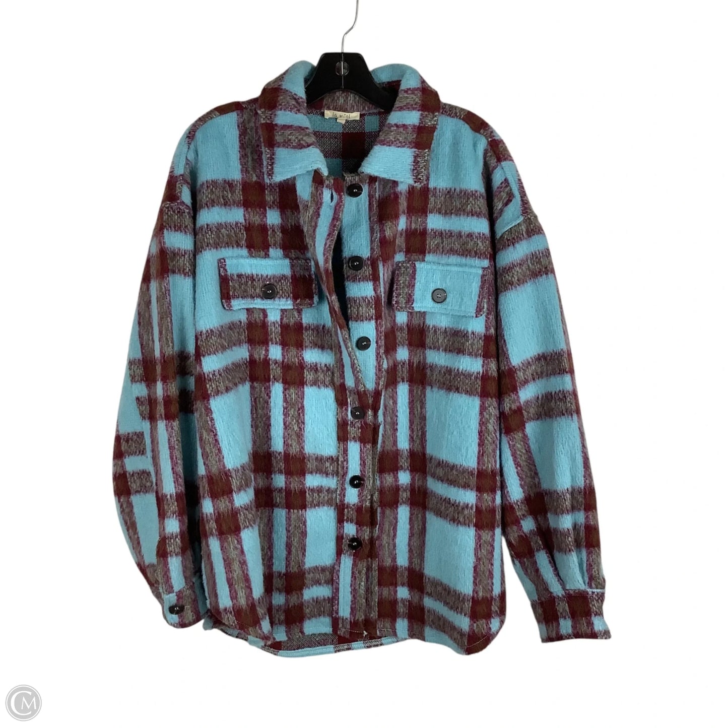 Jacket Shirt By La Miel In Blue, Size: M