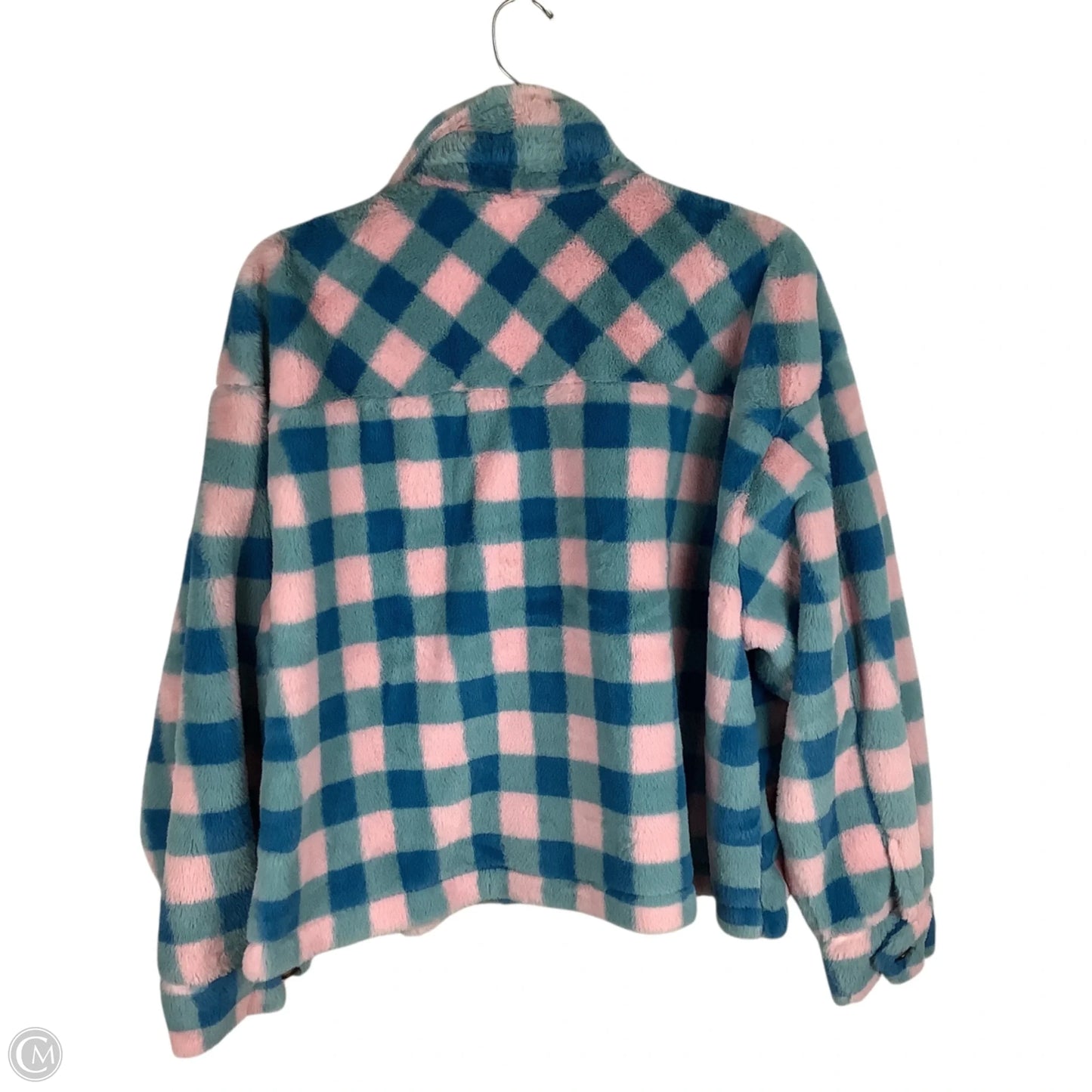 Jacket Faux Fur & Sherpa By Davi & Dani In Blue & Pink, Size: M