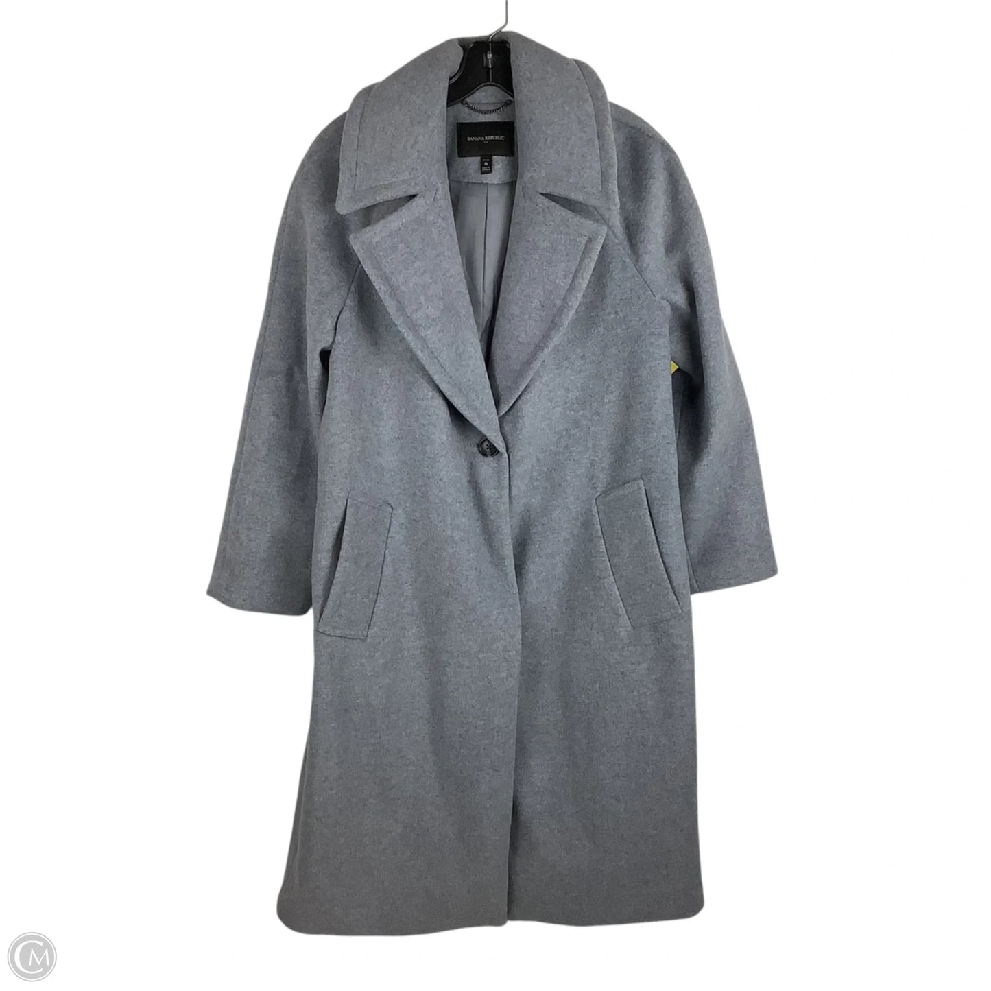 Coat Peacoat By Banana Republic In Blue, Size: M Petite