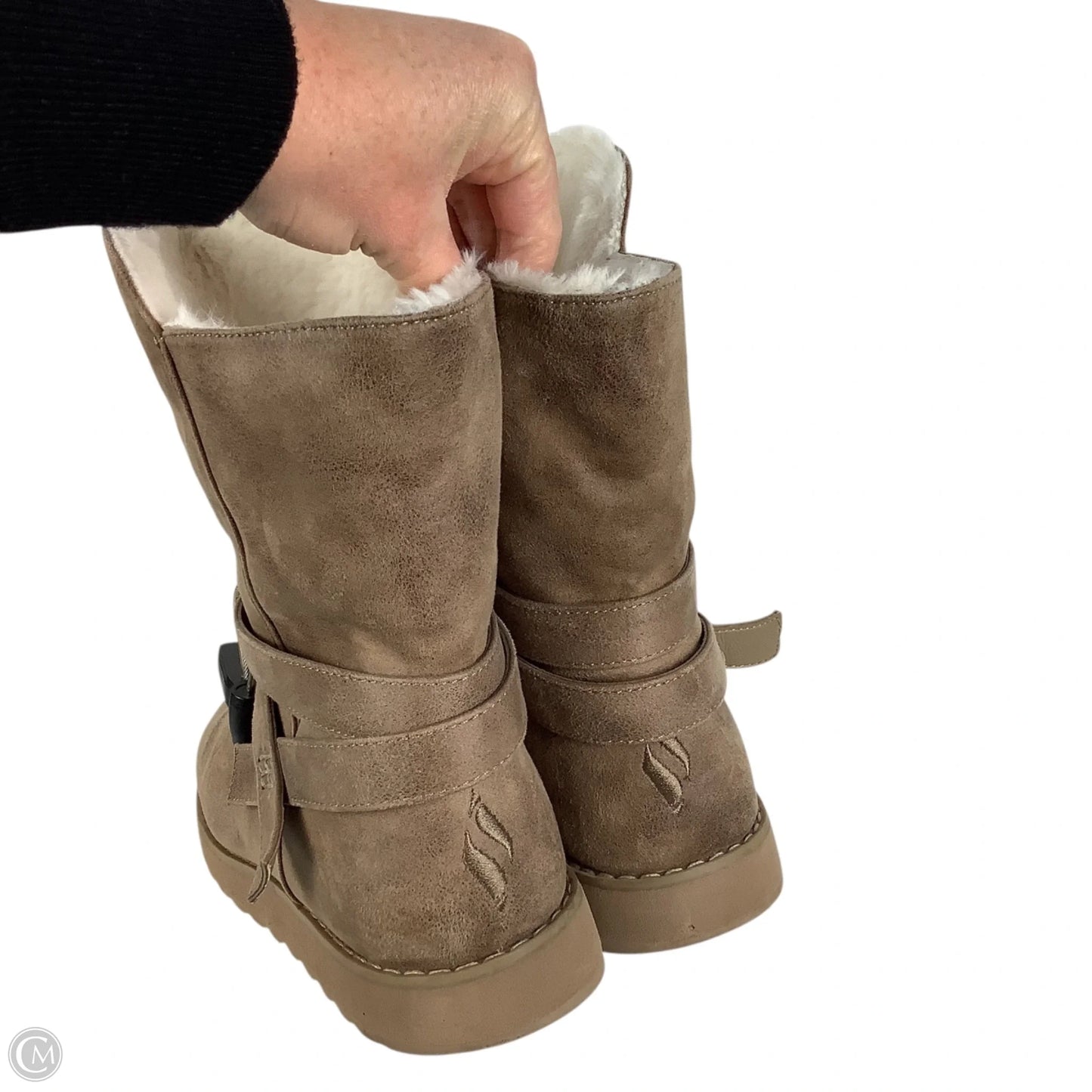 Boots Ankle Flats By Skechers In Brown, Size: 9