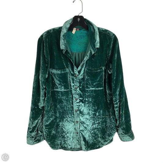Top Long Sleeve By Pilcro In Green, Size: S