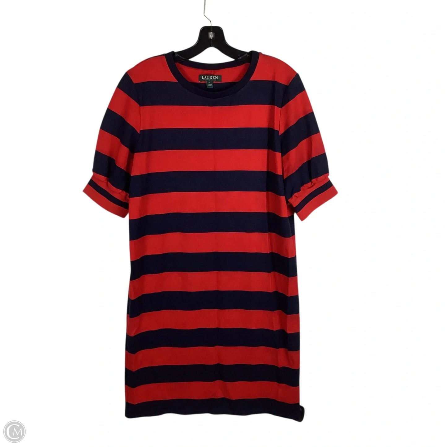 Dress Casual Short By Lauren By Ralph Lauren In Striped Pattern, Size: L