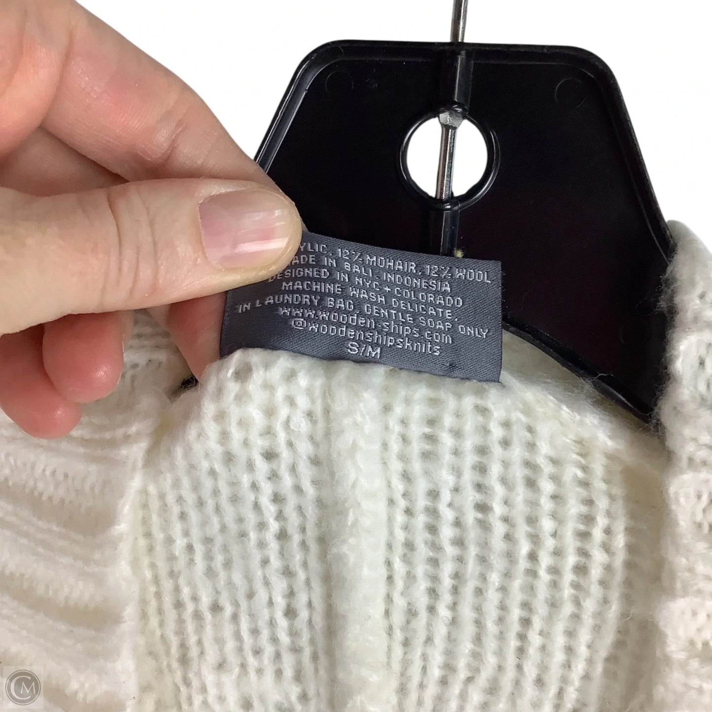 Sweater Cardigan By Wooden Ships In White, Size: S/M