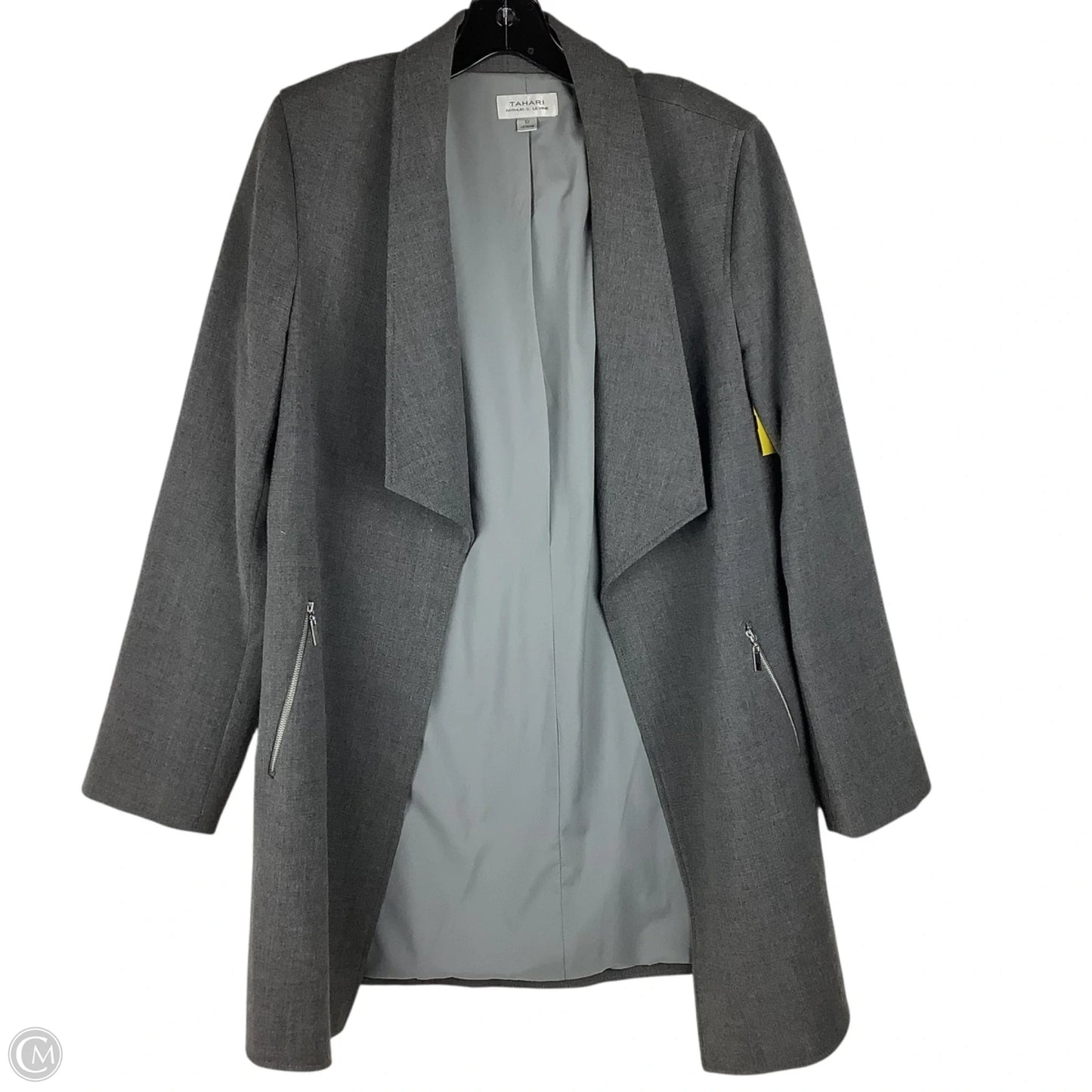 Blazer By Tahari By Arthur Levine In Grey, Size: 10