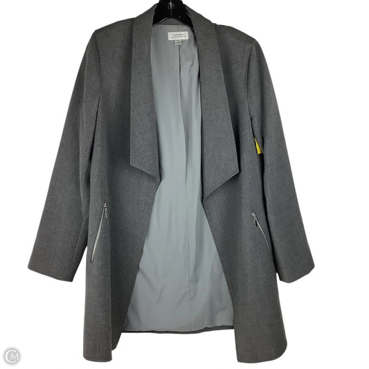 Blazer By Tahari By Arthur Levine In Grey, Size: 10