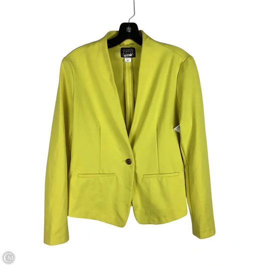 Blazer By Simply Styled In Yellow, Size: M